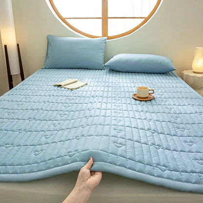 Class a Cotton Sandwich Mattr Soft Pad Home Bed Cover Dormi Single Double Bed Quilt All Seasons Universal