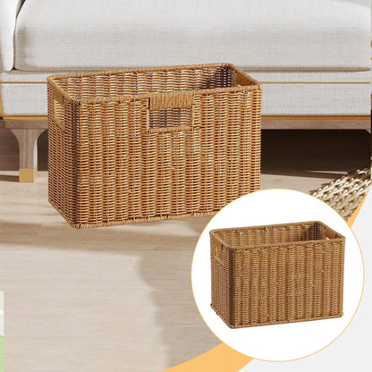 Woven Storage Basket Storage Organizer Lightweight Durability Multipurpose