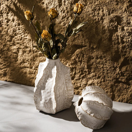 Centerpiece Vases  Nordic Simple  Small Bud Vase  Unique Flower Container Creative Ceramics Home Interior Decoration Ornaments