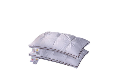 Soft Pillows White Goose Down Feather Pillows for Sleeping Neck Protection Bed Pillows with 100% Cotton Cover