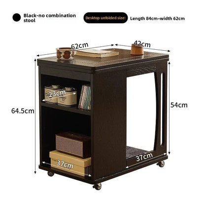Coffee table removable foldable side table trolley table sofa side cabinet