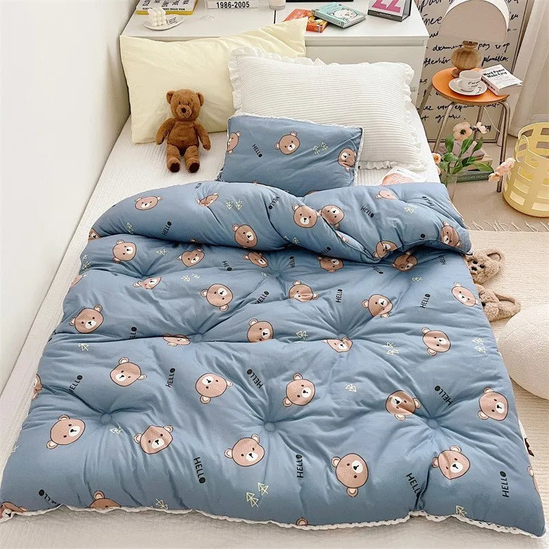 120x150cm Baby Quilt Blanket Four Season Kids Sleeping Blanket Washable Home Nursery School Children Blanket Quilt Bedding