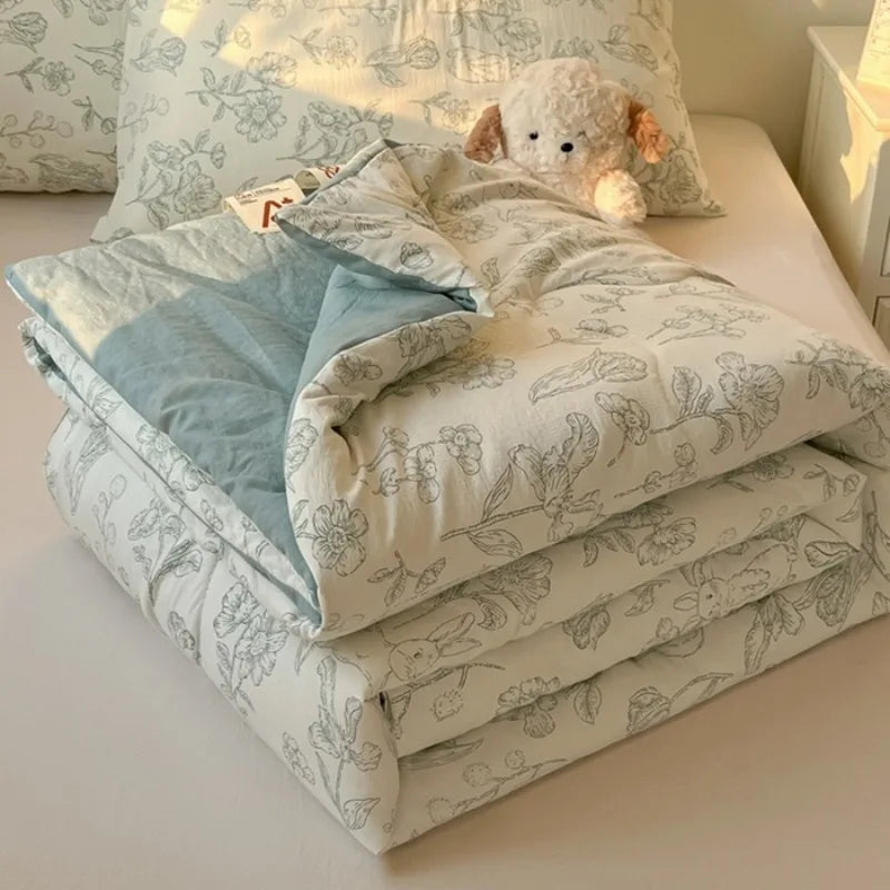 Summer Pure Cotton Quilts Blankets Bedroom Soft Cool Air Conditioner Quilt Comforter Bedspread Twin Queen King Bedding Quilts