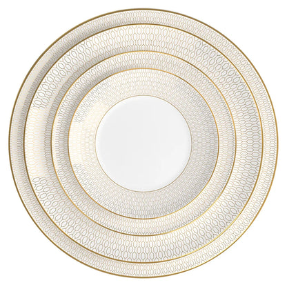 New Bone China Dinner Plates Luxury Gilded Lace Ceramic Tableware Set Feast Porcelain Western Plate Cake Dish Home Decor