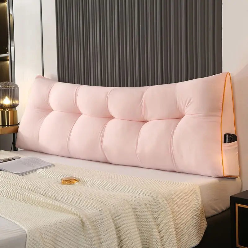 European Soft Wedge Pillow Triangular Bed Backrest Cushion for Headboard Reading Support Modern Home Decor 60/90/120/150/180cm