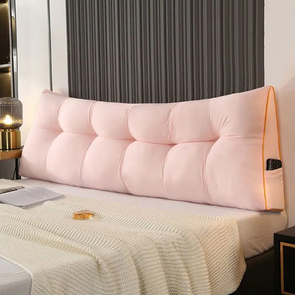 European Soft Wedge Pillow Triangular Bed Backrest Cushion for Headboard Reading Support Modern Home Decor 60/90/120/150/180cm