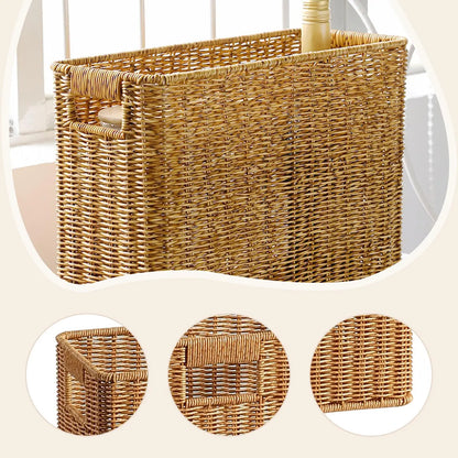 Woven Storage Basket Storage Organizer Lightweight Durability Multipurpose