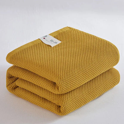 Plaid Cotton Blanket for Bed Waffle Plaid Bedspread for Single Queen King Bed Sofa Blankets Throw Sofa Cover Sheet Summer Quilt