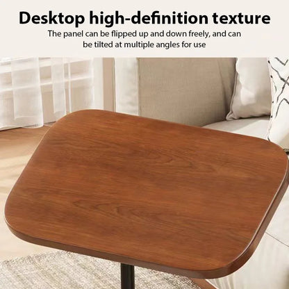 Adjustable Height Rotating Side Table Multi-Functional Lightweight Sofa Side Table Coffee Tea Tables Living Room Movable Desk