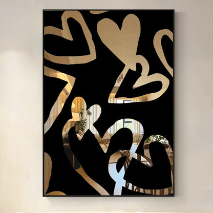 Wall Modern Painting Abstract Art Painting Nordic Style Images Calligraphy Room Decorations Calligraphy Indoor Creativie Design