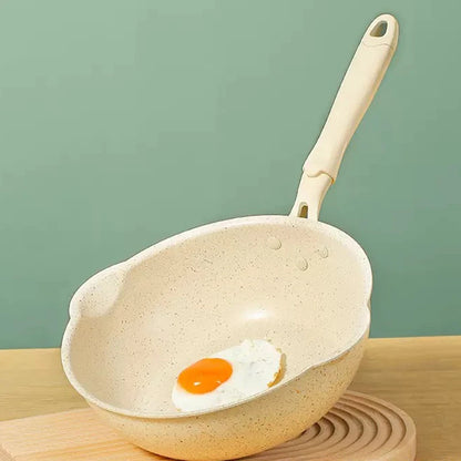 Durable Non-Stick Deep Wok Pan Frying Pan Maifan Stone Home Steak Pancake Cooking Pots Skillet Saucepan Kitchen Cookware Utensil