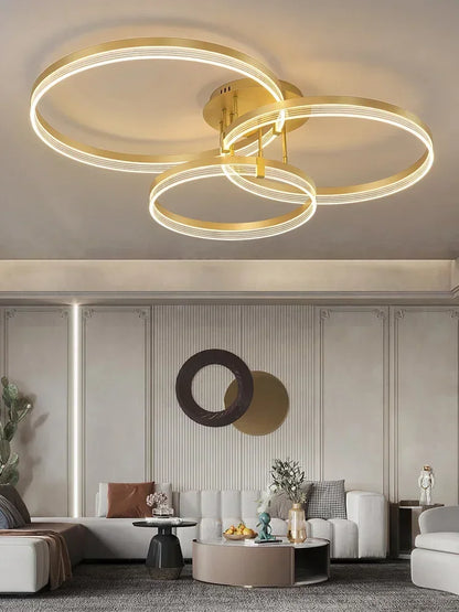 Living room lamp 2024 new Nordic s simple modern atmospheric lighting ceiling creative bedroom    LED lights