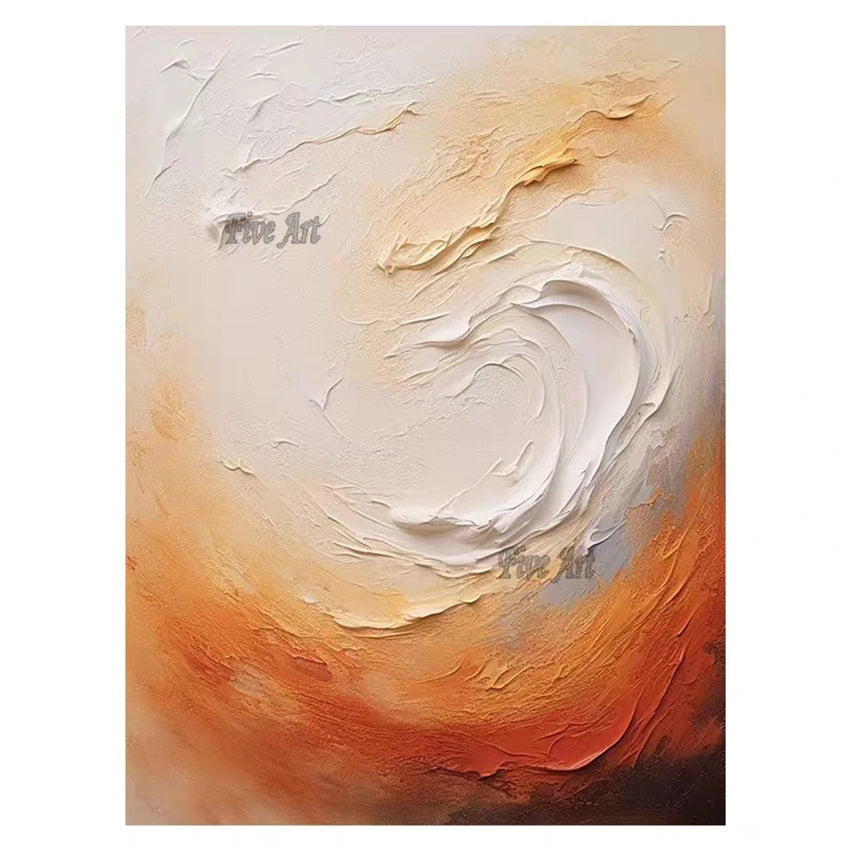 Simple Thick Texture Canvas Abstract Black And White Art Painting Large Size Wall Picture For Bedroom Custom Artwork Unframed