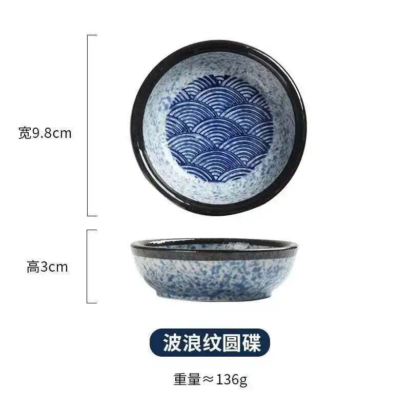 Wave Pattern Tableware Stew Bowl Ceramic Dessert Bowl With Cover Cup Spoon