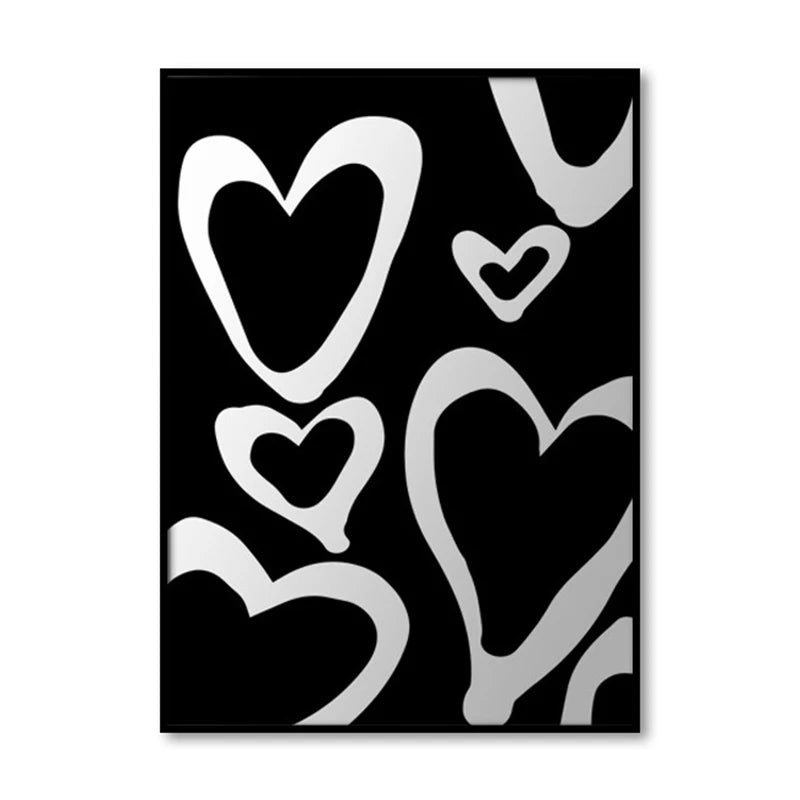 Wall Modern Painting Abstract Art Painting Nordic Style Images Calligraphy Room Decorations Calligraphy Indoor Creativie Design