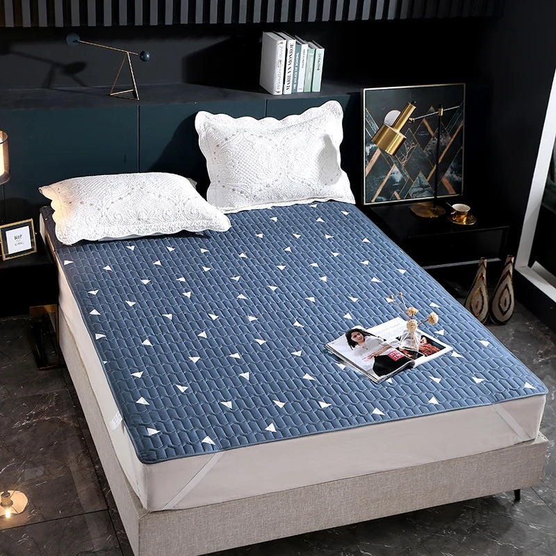 Waterproof Bedspread Bed Cover On The Bed Non-slip Breathable Mattress Protector with Elastic Band Anti-dirty Mat for Home Hotel