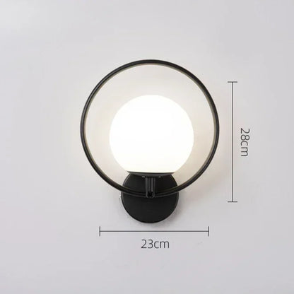 Simple Modern Living Room Background Lamp Bedroom Bedside Lights Minimalist Creative Corridor Wall Lamp