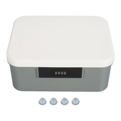 9L Capacity Lockable Storage Trunk Lockable Storage Trunk for Files Document Organizer Double Layer Password Storage Locking Box