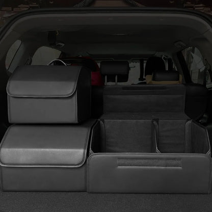 Folding Car Storage Box Large Capacity Auto Trunk Organizer Boxes Leather Waterproof Cars Stowing Tidying Multi-color Interior