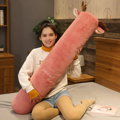 Large Size Cylinder Pillow Long Pillowcase Detachable Waable Soft Cute Bed Pillow Women's Sle Modern Simple Home Fabric