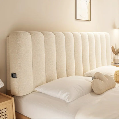 Plush Bed Head Cushions Simple Soft Ergonomic Headboard Cushions Aesthetic Lazy Pillows Home Textile Bedroom Pad Ornaments