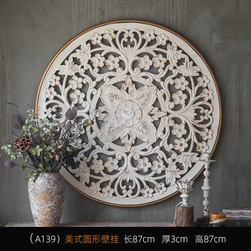 American retro wall pendant Bohemian relief porch wall decoration French background wall