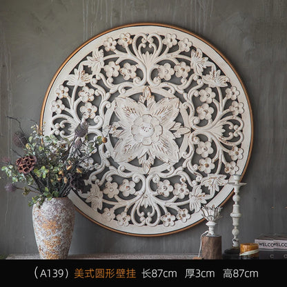 American retro wall pendant Bohemian relief porch wall decoration French background wall