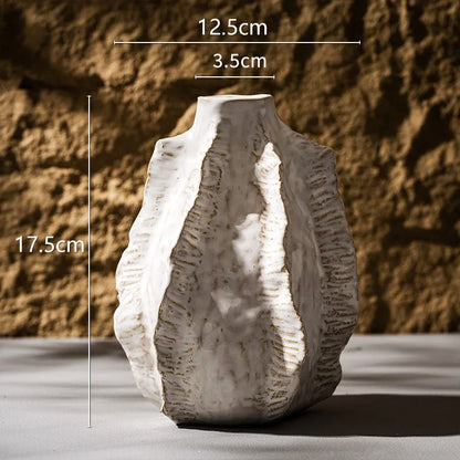 Centerpiece Vases  Nordic Simple  Small Bud Vase  Unique Flower Container Creative Ceramics Home Interior Decoration Ornaments