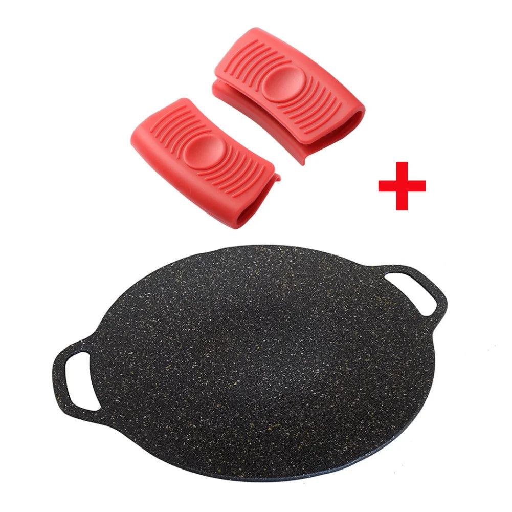 Grilling Pan Non-stick Baking Dishes Pans Multi-purpose Induction Cooker for Outdoor Camping Kitchen Bakeware Household Tools