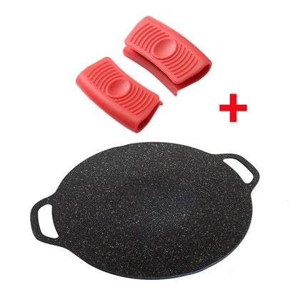 Grilling Pan Non-stick Baking Dishes Pans Multi-purpose Induction Cooker for Outdoor Camping Kitchen Bakeware Household Tools