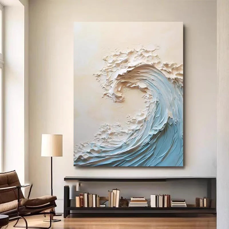 100% Handpainted Oil Painting On Canvas Thickness Knife Abstract Painting Wall Art Pictures for Home Decor Frameless