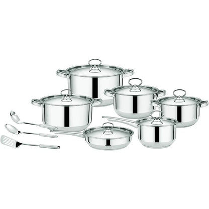Ten-Piece Stainless Steel Cookware Set Non-Stick Portable Soup Pots Milk Pans Frying Pans For Cooking And Travel
