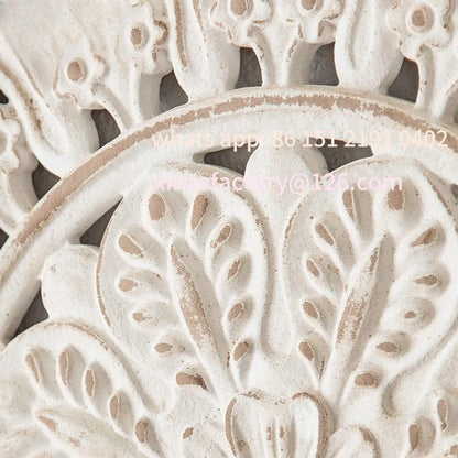 Customizable French carved wooden wall pendant, background wall decoration of homestay living room, light luxury wedding props