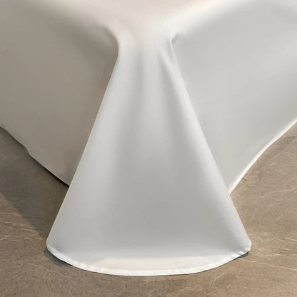 Egyptian Cotton Hollow Edge Luxury Bedding Set, White, Grey, Pink, Blue,1 Duvet Cover,2 Pillowcases,1 Flat Sheet Or Fitted Sheet