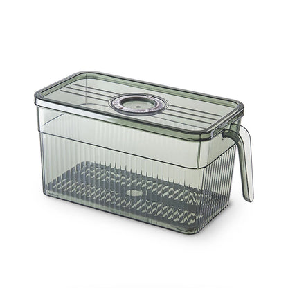 Kitchen Storage Containers with Time Recorder Lid Fridge Organizers Keep Fresh Food and Fruit Refrigerator Freezer Storage Boxes