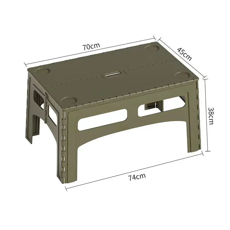 Portable Plastic Folding Camping Table, Lightweight Table Nature Hike Car Travel Picnic Mini Coffee Tables, Outdoor Camping Gear