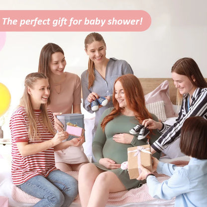 Personalised Baby Gift Set with 4 Pcs Embroidered Name Hooded Towel Accessery for Baby Shower Gift Newborn Holiday Present