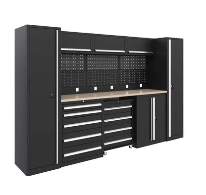 Sturdy Metal Tool Storage Cabinets: Drawer + Single/Double Door Units For Organizing Mechanic Tools In Workshops/Garages