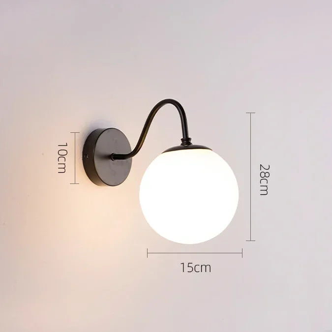 Simple Modern Living Room Background Lamp Bedroom Bedside Lights Minimalist Creative Corridor Wall Lamp