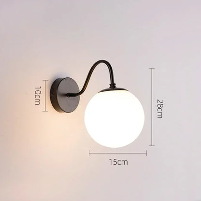 Simple Modern Living Room Background Lamp Bedroom Bedside Lights Minimalist Creative Corridor Wall Lamp