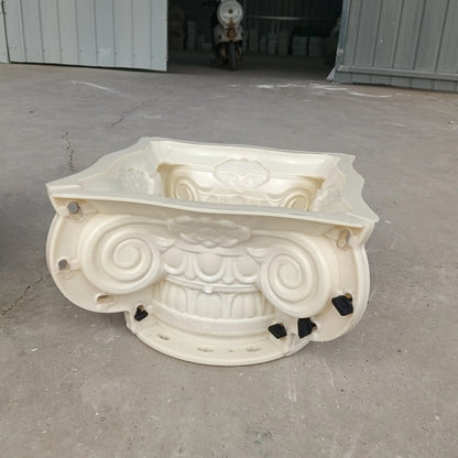 2025 new Roman column European column head round Roman column column head pillar foot mold European villa gate cement column dec