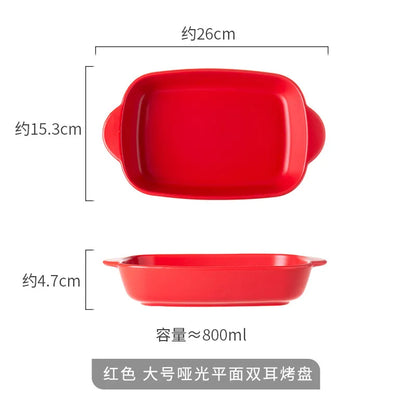 Bread Pan for Baking Tools and Accessories Oven Tray Kitchen Utensil Porcelain Dishes Cooking Utensils Bakeware Ceramic Pans Bar