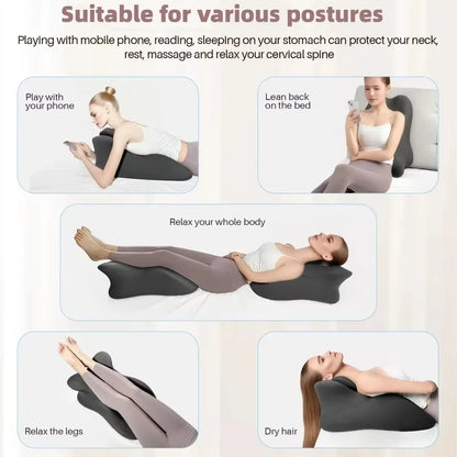 Bed Reading Pillow Multi-functional Lie Down Pillow Leg Waist And Back Cushion Washable Care Support Pad  Removable Body Pillow