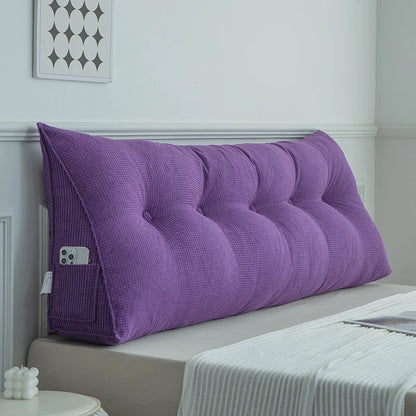 Modern mat e Bede Pillow Soft Plu Tat Bed Headrest Mobile Phone Play Waist Support Bed Barest Pad
