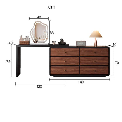 Vintage Design Dressing Table Woman China Style Comfortable Jeweler Dressing Table Bedroom Wooden Make Up Tafel Furniture
