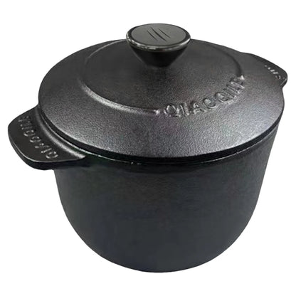 Cast Iron Rice Cooker Deepened Rice Pot Induction Compatible Thickened Rice Stewpot Dutch Oven Cooking Utensils