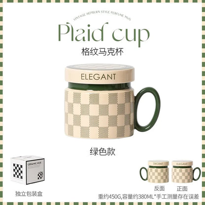 18 Style Options with Lids, Coffee Mugs for Couples, Ceramic Mugs That Can Fit in the Microwave and Dishwasher