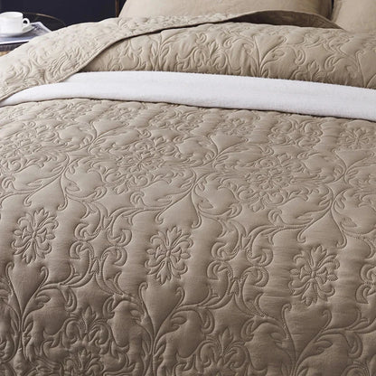 Solid Color Plant Jacquard Bedspread Quilted Bed Covers Bedspread Large Size Coverlet for Bed 220x240/240x250cm