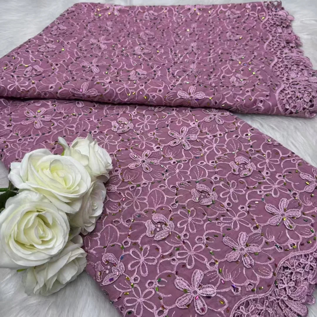 African Chiffon Lace Fabric 2026 High Quality Lace Material Nigerian French African Green Lace Fabrics For Women Wedding