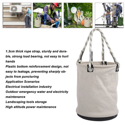 Storage Bucket  Bucket 40x30cm 30KG Load Bearing Plastic Bottom Nails  Tool Organizer for Maintenance Work